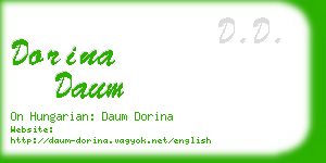 dorina daum business card